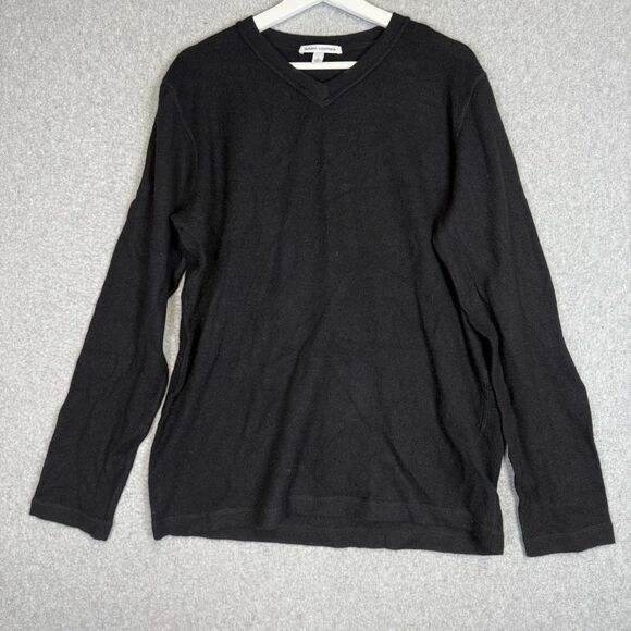 Autumn Cashmere Women's Size Large Black 100% Pure Cashmere Pullover Sweater - Picture 1 of 6